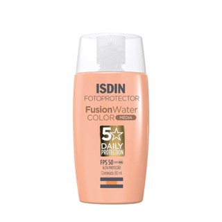 ISDIN Fusion Water 5 Stars FPS50 Color Média - Protetor Solar Facial com Cor 50ml em Oferta na Shopee