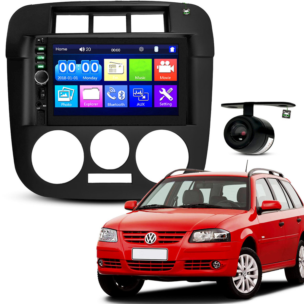 Kit Central Multimidia Espelhamento Android Ios Parati 2005 06 07 2008 2009 2010 2011 2012 2013 2014