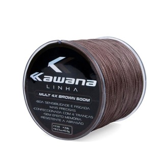 Linha de Pesca Multifilamento Kawana 4x Marrom 500m - Maruri