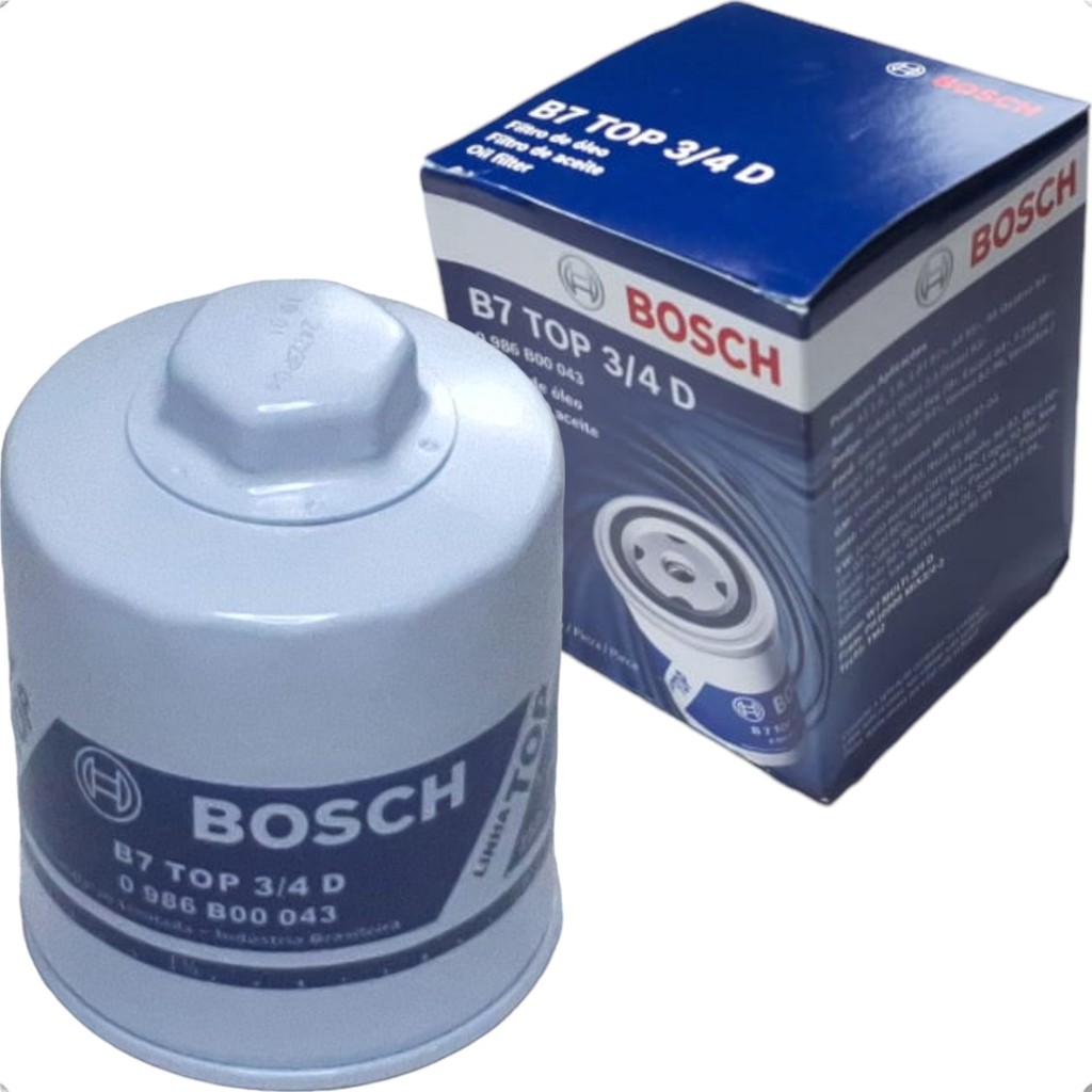 Filtro De Oleo Bosch B7TOP34D Audi 100 80 A3 A4 A6 S4 S6 TT 1.6 1.8 2.0 2.2 8v 12v 20v Turbo 1994 A 2011 em Oferta na Shopee