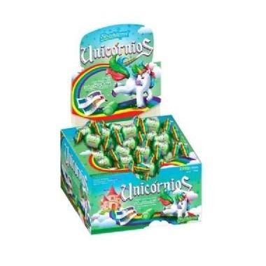Chiclete Happy Bol Unicórnio Algodão Doce 140g - Florestal