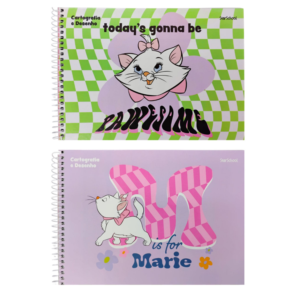 Caderno de Cartografia e Desenho 80 fls Marie - Star School