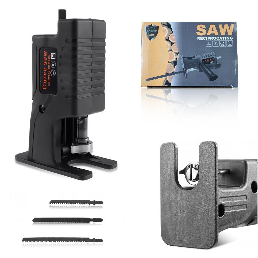 Adaptador De Serra Elétrica Tico Tico Sabre Para Furadeira  Engrenagens de Ferro em Oferta na Shopee