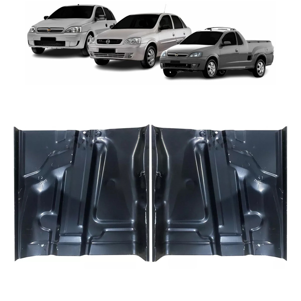 PAR ASSOALHO TRASEIRO CORSA MAXX HATCH SEDAN 02 A 12 MONTANA 03 A 12
