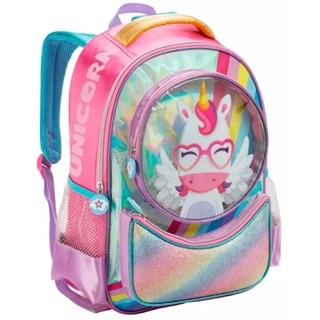 Mochila Escolar Infantil Menina Unicórnio-Produto Licenciado em Oferta na Shopee