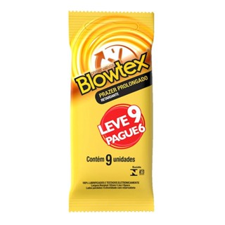 Preservativo Blowtex Prazer Prolongado 9 Unidades em Oferta na Shopee