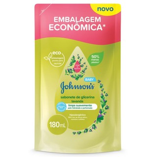 Sabonete de Glicerina Liquido Infantil Johnsons Baby Lavanda Refil 180ml em Oferta na Shopee