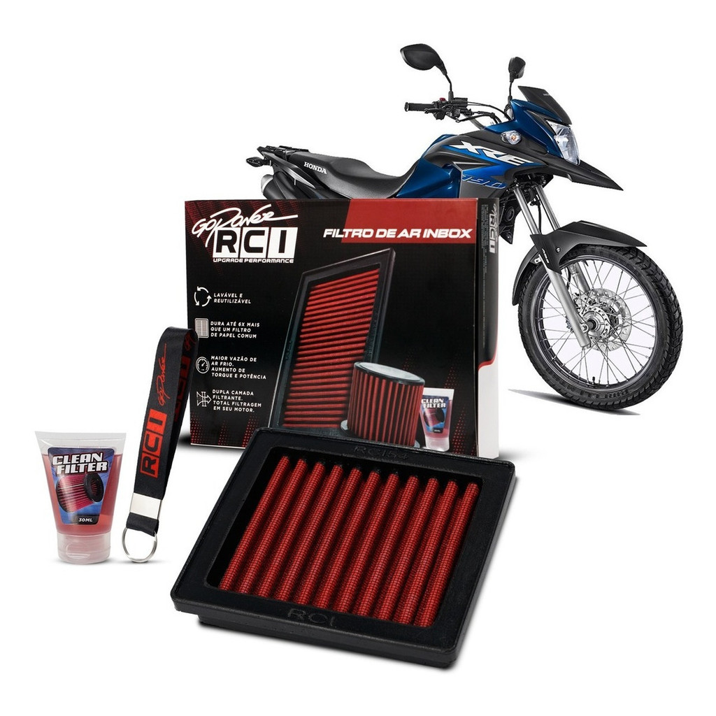 Filtro Ar Esportivo Lavavel Xre 190 Bros 150 160 Titan 09/13 em Oferta na Shopee