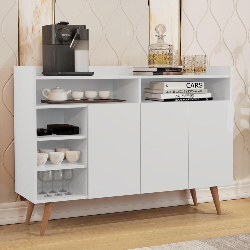 Buffet 3 Portas Retrô Markab Branco