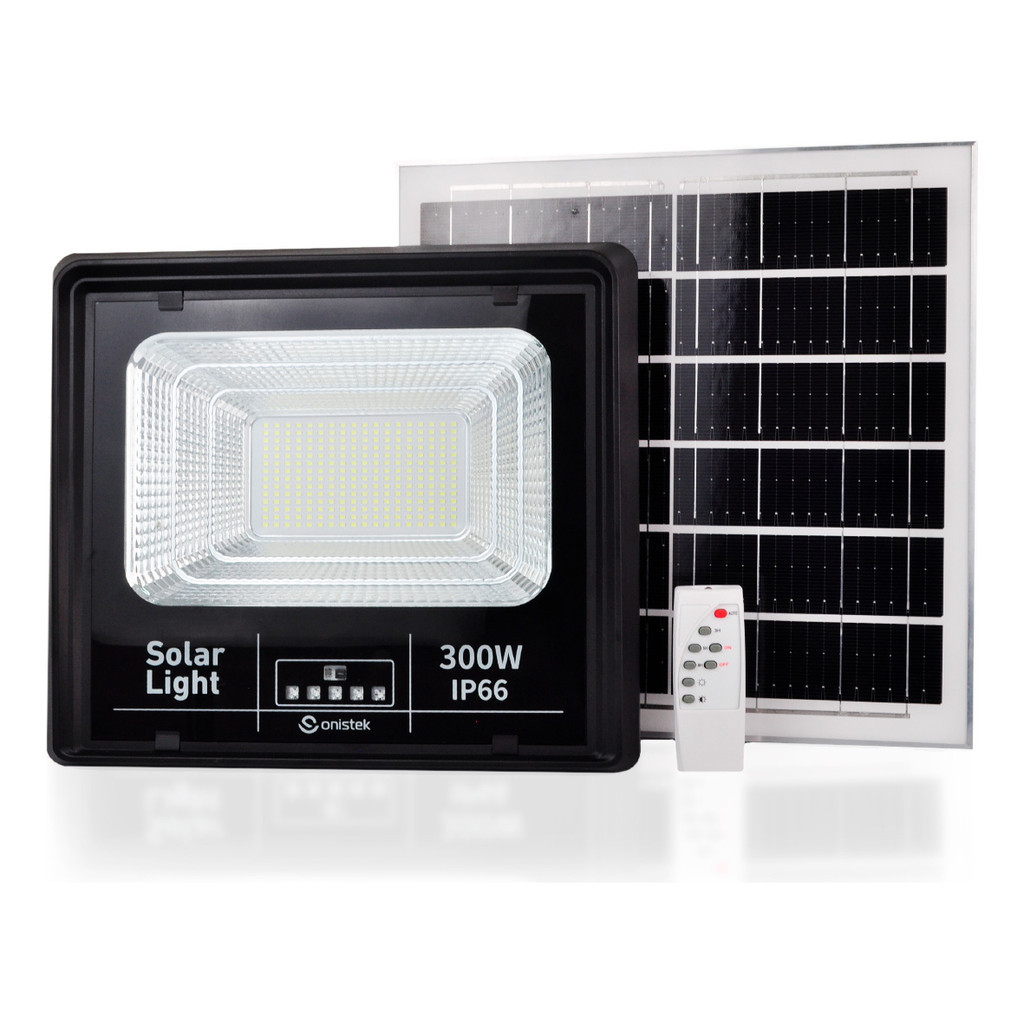 Refletor Luminária Led Painel Placa Solar 300w Ip66 Multiuso