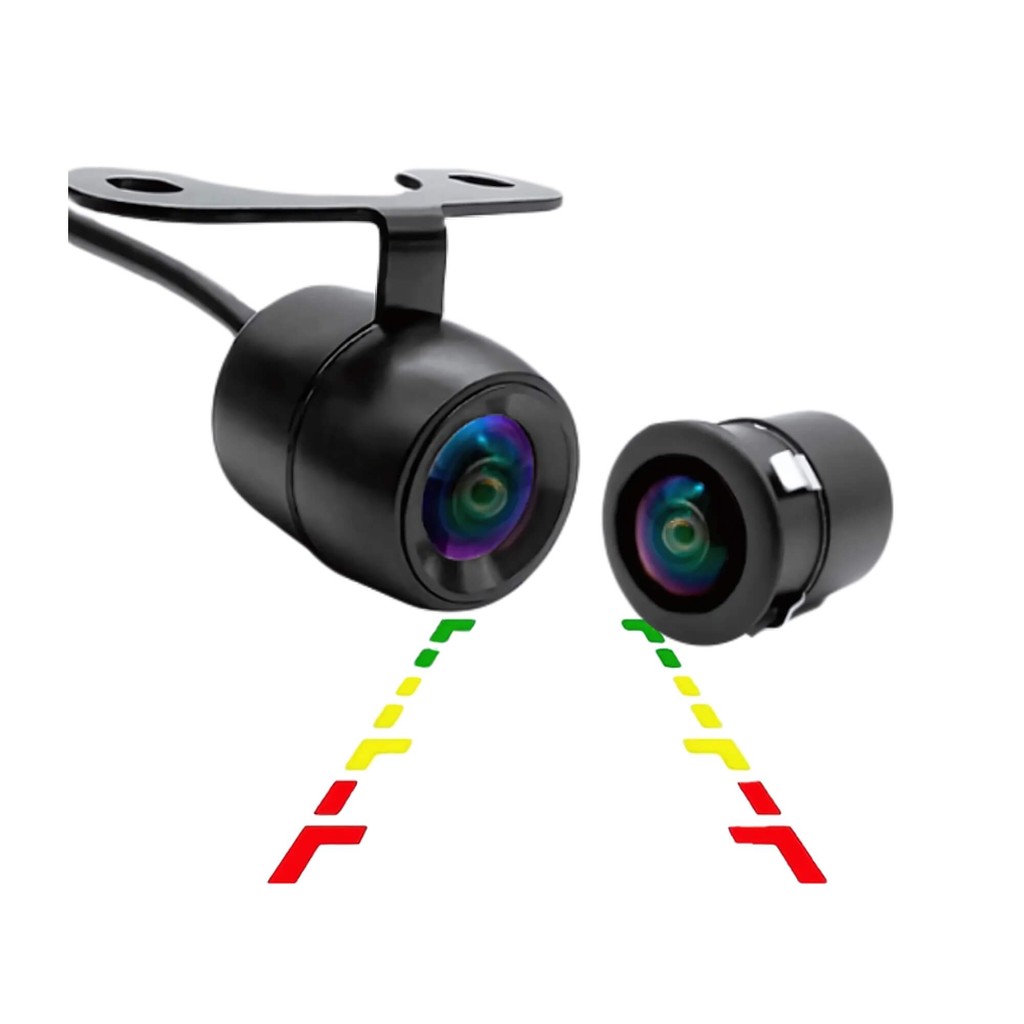 Câmera de Ré 2x1 Dianteira/Traseira CVBS/AHD 1080P Resistente à Água H-Tech CR520 em Oferta na Shopee