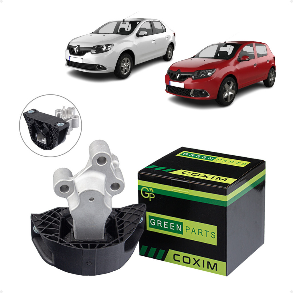 Coxim do Motor Lado Direito Renault Logan 1.0 16V 2013 a 2016 Renault Sandero 1.0 16V 2014 a 2016