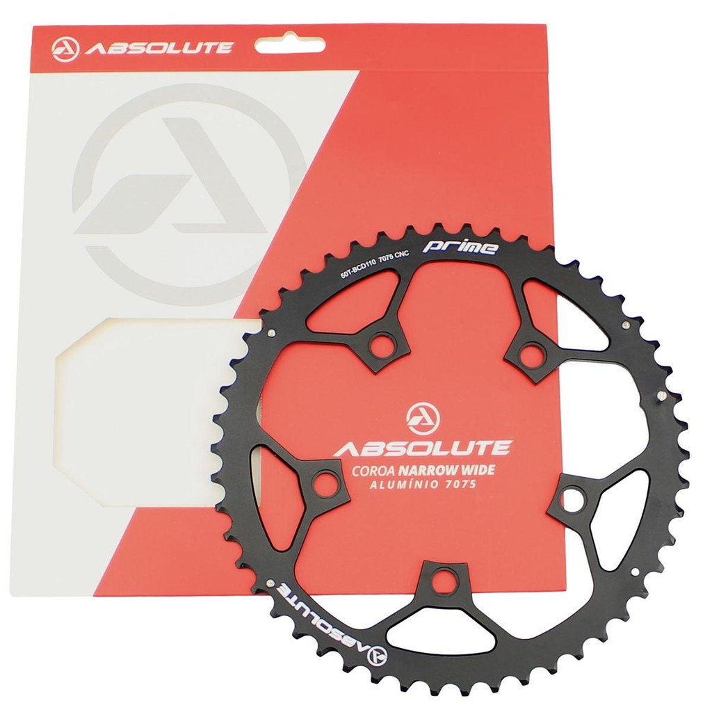 Coroa Bicicleta Speed Absolute Prime 50 dentes 5 Furos Bcd 110mm