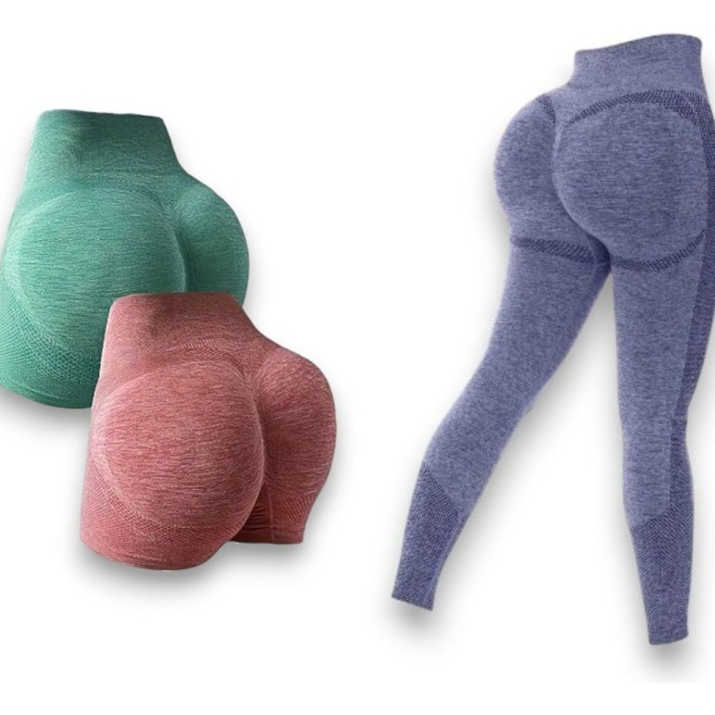 Kit 2 Short E 1 Calça Fitness Academia