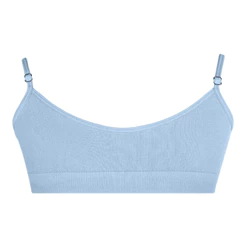Top Infantil sem Costura Azul Celeste Zee Rucci