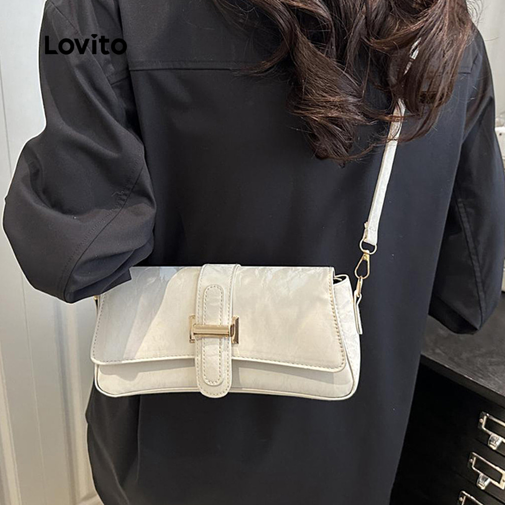 Lovito Bolsa Casual lisa francesa avançada para mulheres LFA73003 - Women Bags