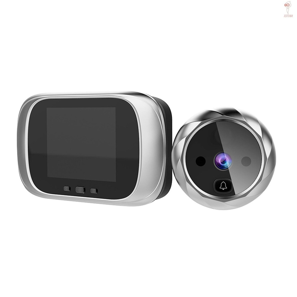 Visualizador De Porta Digital Olho Mágico Câmera Campainha 2.8 Polegadas Tela LCD Visão Noturna Foto Tiro Monitor
