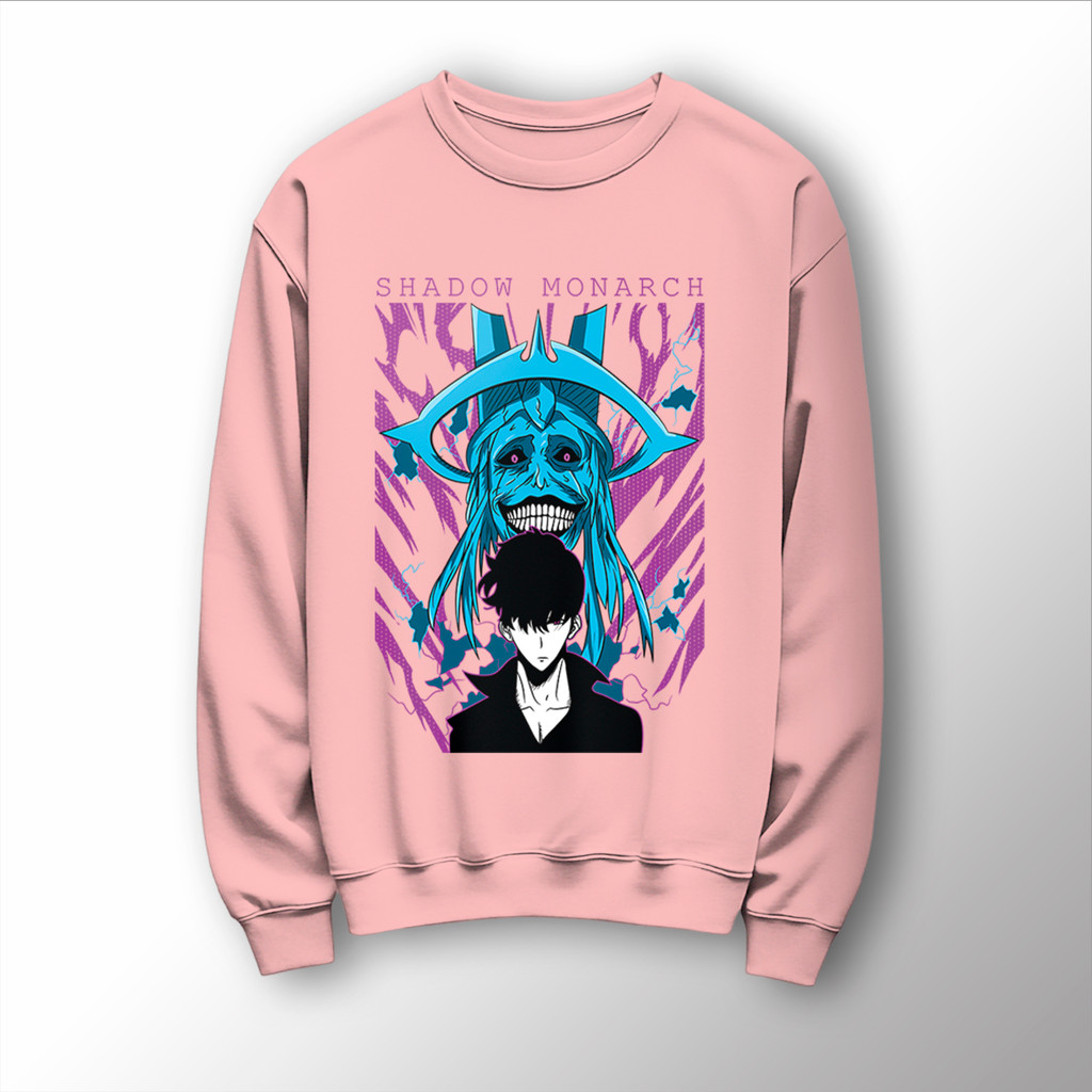 Blusa Moletom Gola Careca Com Estampa De Anime Solo Leveling Jinwoo Mangá Premium Despojada