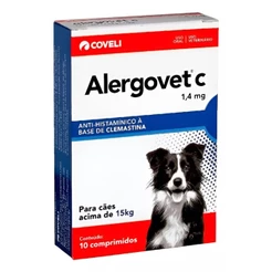 Alergovet C 1,4mg para Cães Acima de 15kg 10 comp. - Coveli