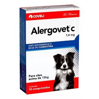 Alergovet C 1,4mg para Cães Acima de 15kg 10 comp. - Coveli em Oferta na Shopee