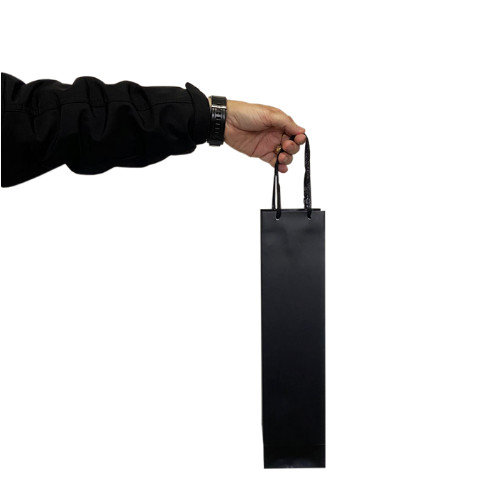 Sacola 1 Garrafa Vinho Preta 41x10x8 - 10 Unidades em Oferta na Shopee