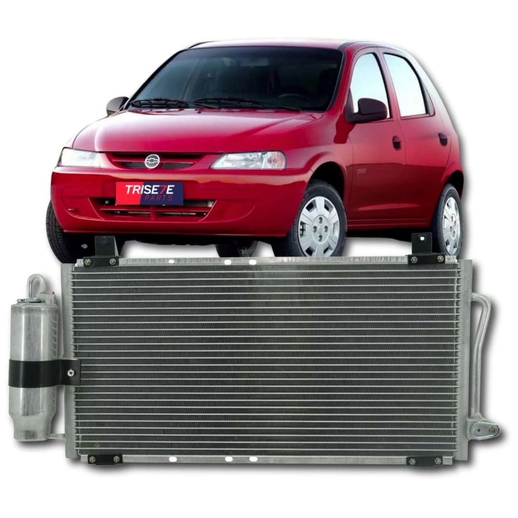Condensador Celta 2003 2004 2005 Gm Chevrolet Com Filtro Secador