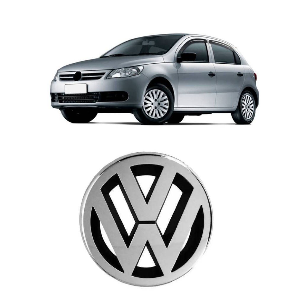 Emblema Grade Gol Voyage Saveiro Geracao 5 Kombi 2009/...  Cromado Dianteiro