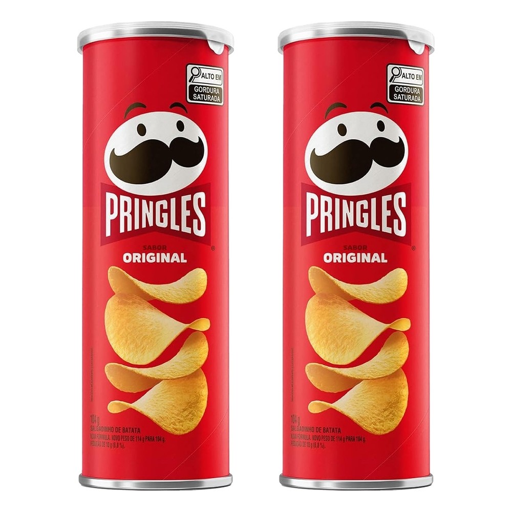 Kit 2 und Batata Pringles Original 104g