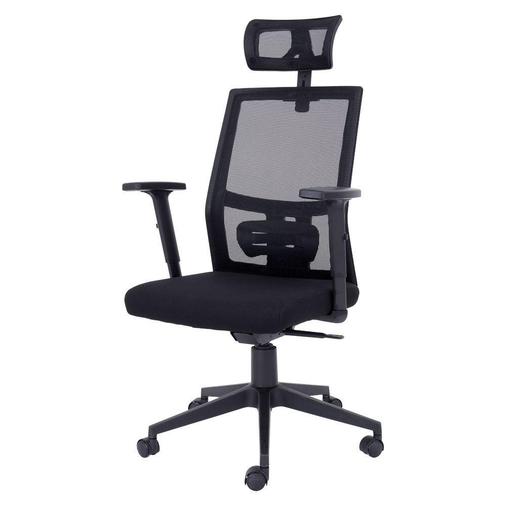 Cadeira De Escritório Presidente Flex Mesh Waw Design Base Giratória Braço E Altura Ajustável