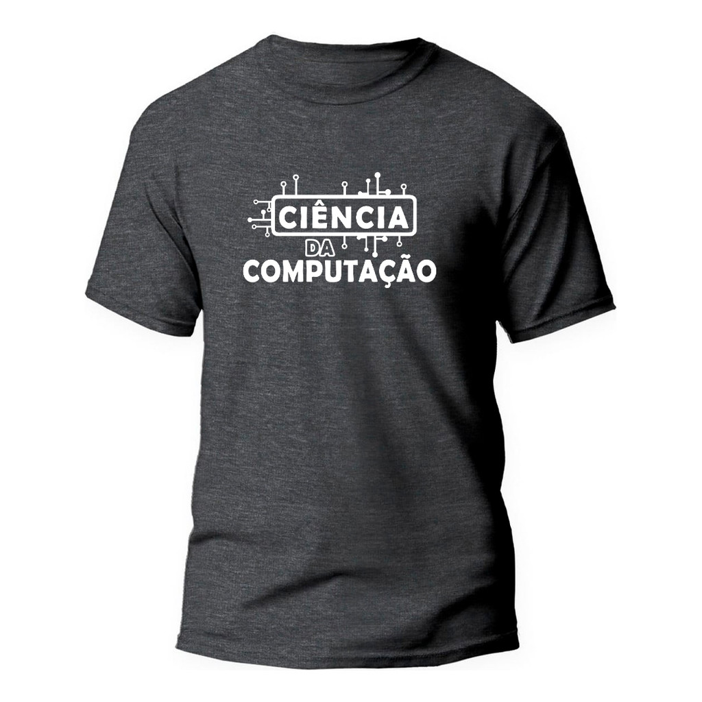 Camiseta Algodão Premium Estampa Digital Ciência Computação
