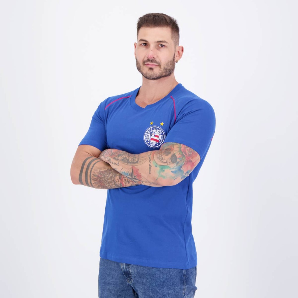 Camisa Bahia Retrô Basic Azul — imagem 2 de 2