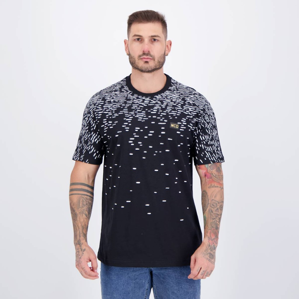 Camiseta MCD Mar Negro Preta em Oferta na Shopee