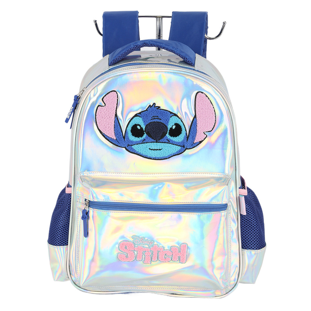 Mochila De Costas Escolar Infantil Stitch Disney Metálico - Baby & Kids Fashion