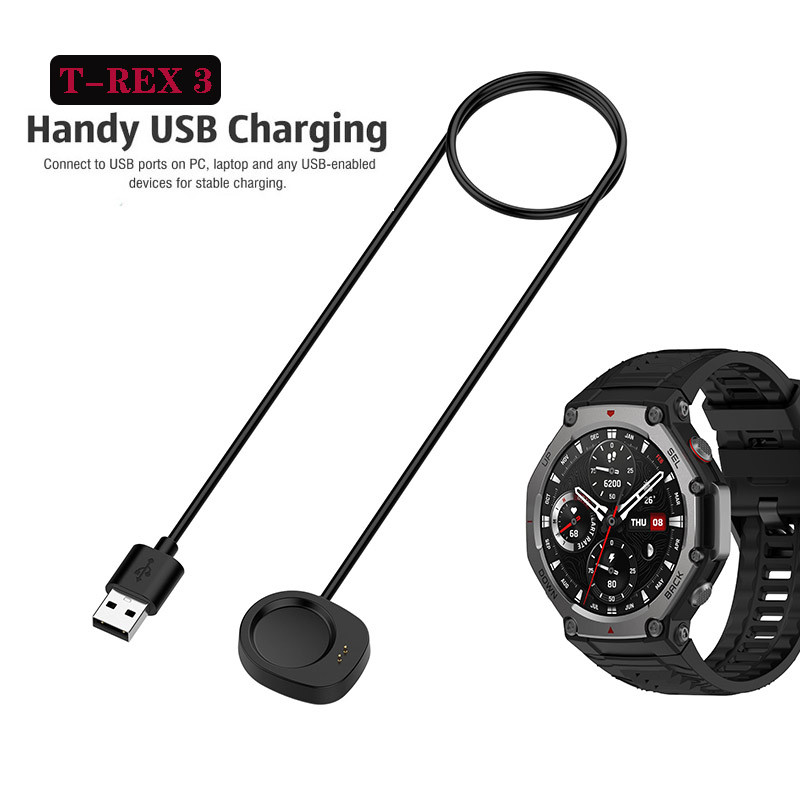 Carregador Para Huami Amazfit T-REX 3/Balance Smart Watch Cabo De Carregamento Magnético Substituição De Carga USB