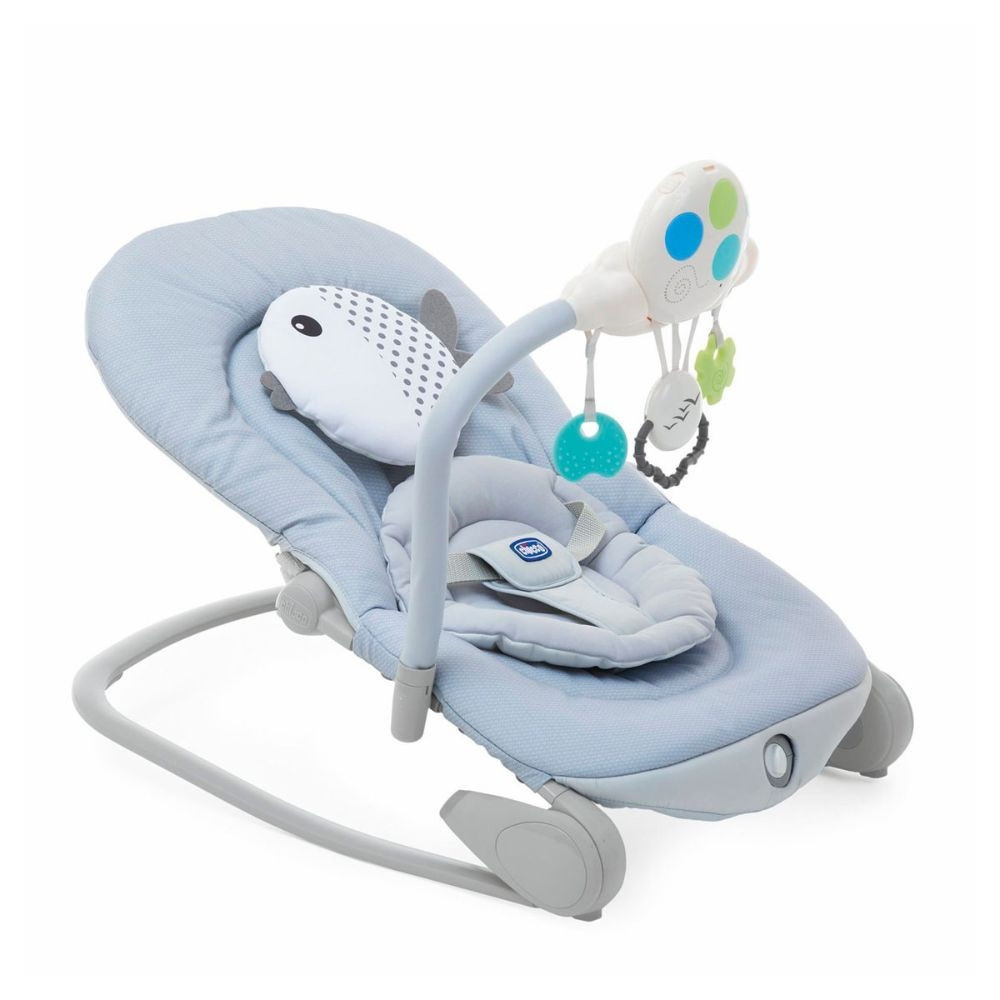 Espreguiçadeira Chicco Balloon Dot Regulavel Azul - 79652390000 - Mom & Baby
