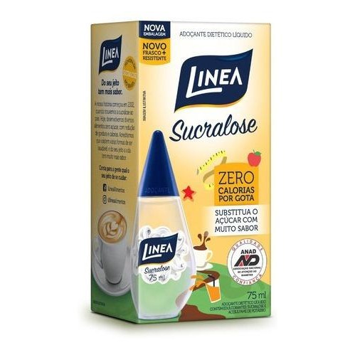 Linea Adoçante Líquido Sucralose 75ml em Oferta na Shopee