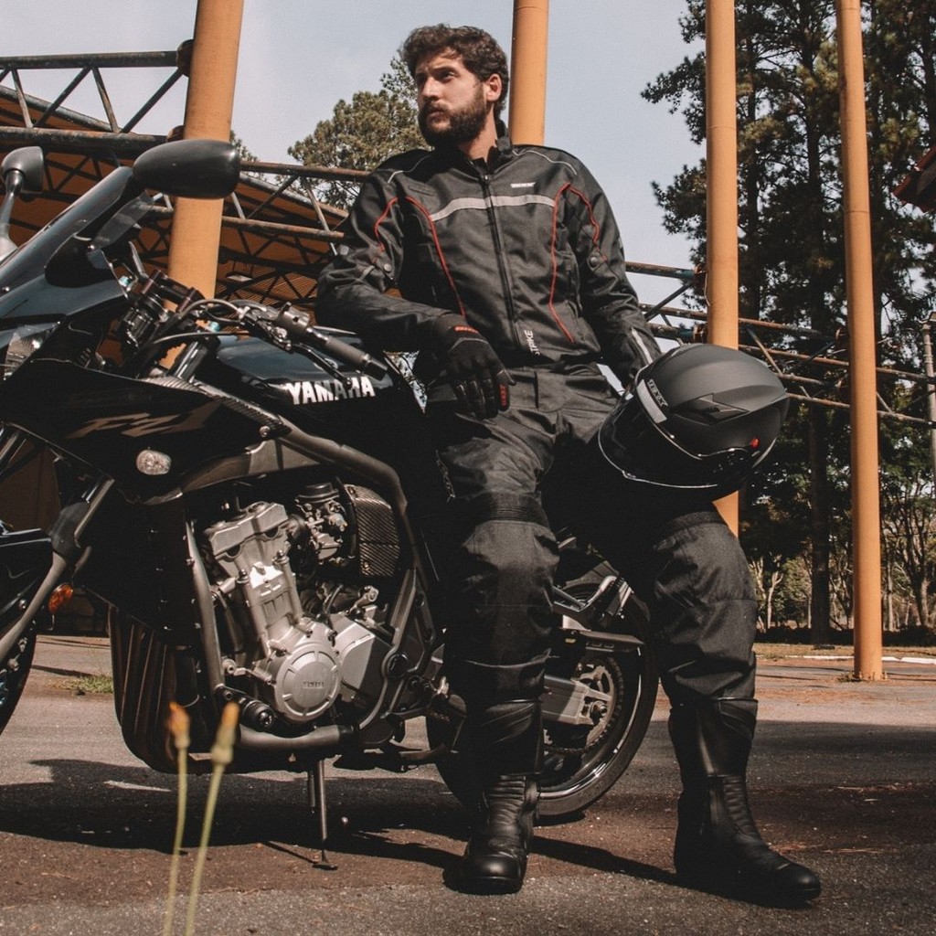 Calça Motociclista Resistente à Água Com Protetores Masculina Texx Strike V2