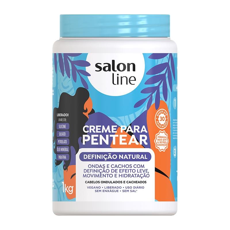 Creme Cabelo Pentear 1Kg Definição Natural em Oferta na Shopee