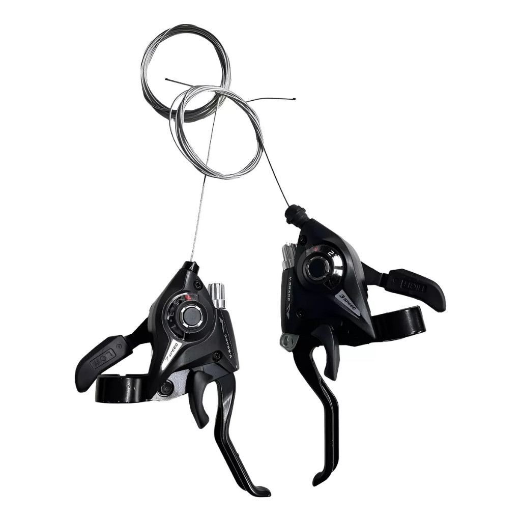 Par De Alavanca ALUMINIO Marchas  3x7  Rapid Fire Bike em Oferta na Shopee