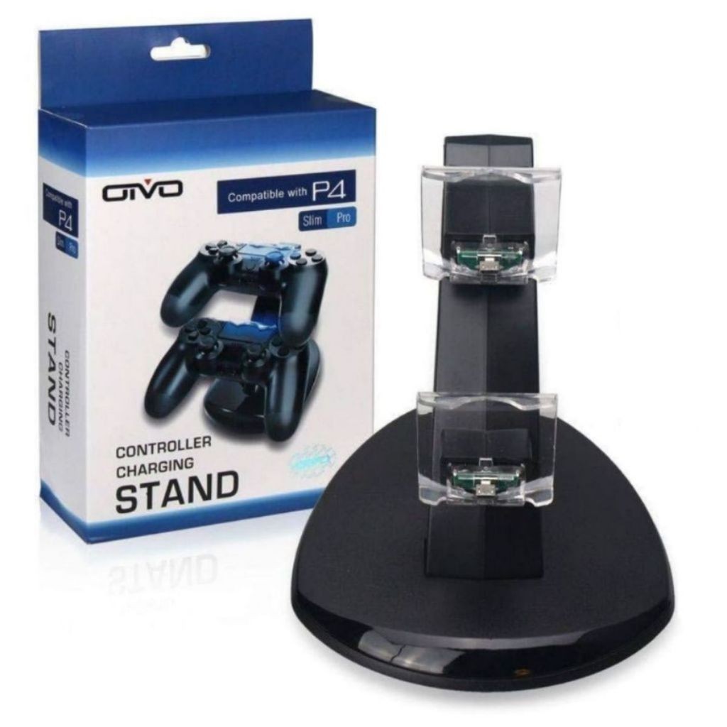 Carregador para Controle PS4 Base Dupla Manete Play 4