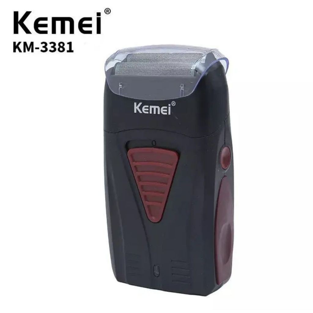 Máquina de Barbear e Acabamento Shaver Kemei KM-3381 Recarregável em Oferta na Shopee