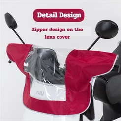 Capa De Chuva Para Scooter Elétrica-Mantenha Seu Passeio Seco E Protegido/Frontal Motocicleta