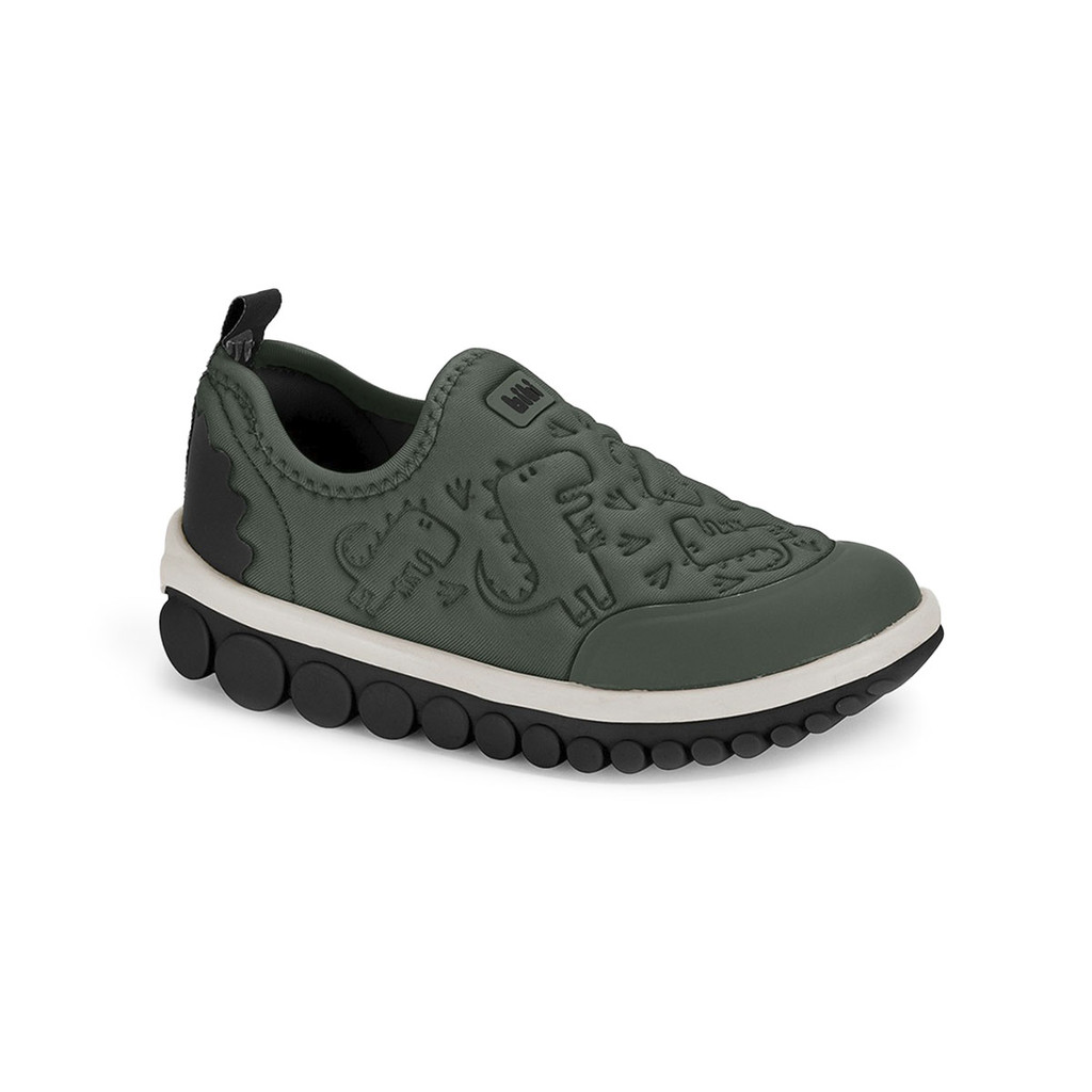 Tênis Infantil Bibi Roller 2.0 Slip On Verde Estampado