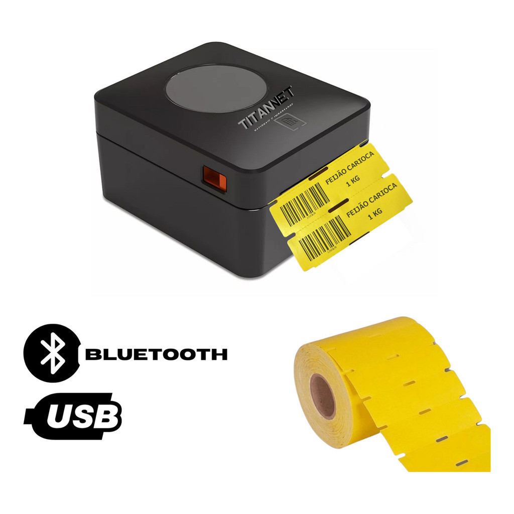 Impressora De Gondola Etiqueta Usb Bluetooth Tt611 + 1 Rolo Gondola