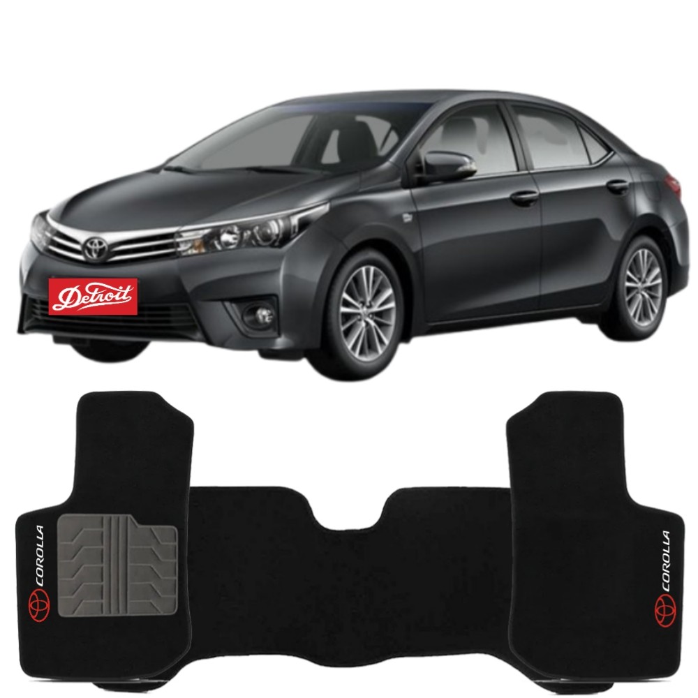 Tapete Toyota Corolla 2015 a 2017 Tevic TVTT9514 Carpete Preto