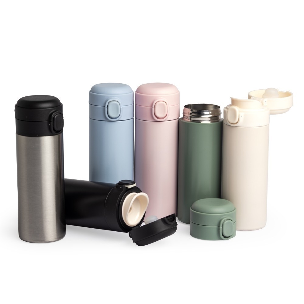 Garrafa Térmica 400ML  Inox Agua Café Squeeze Térmica Digital Vacuum