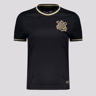 Camisa Corinthians Infantil Preta e Dourada em Oferta na Shopee