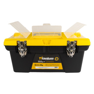 Caixa de Ferramentas Organizadora 16" Plástico ABS – Titanium Platina 15kg em Oferta na Shopee