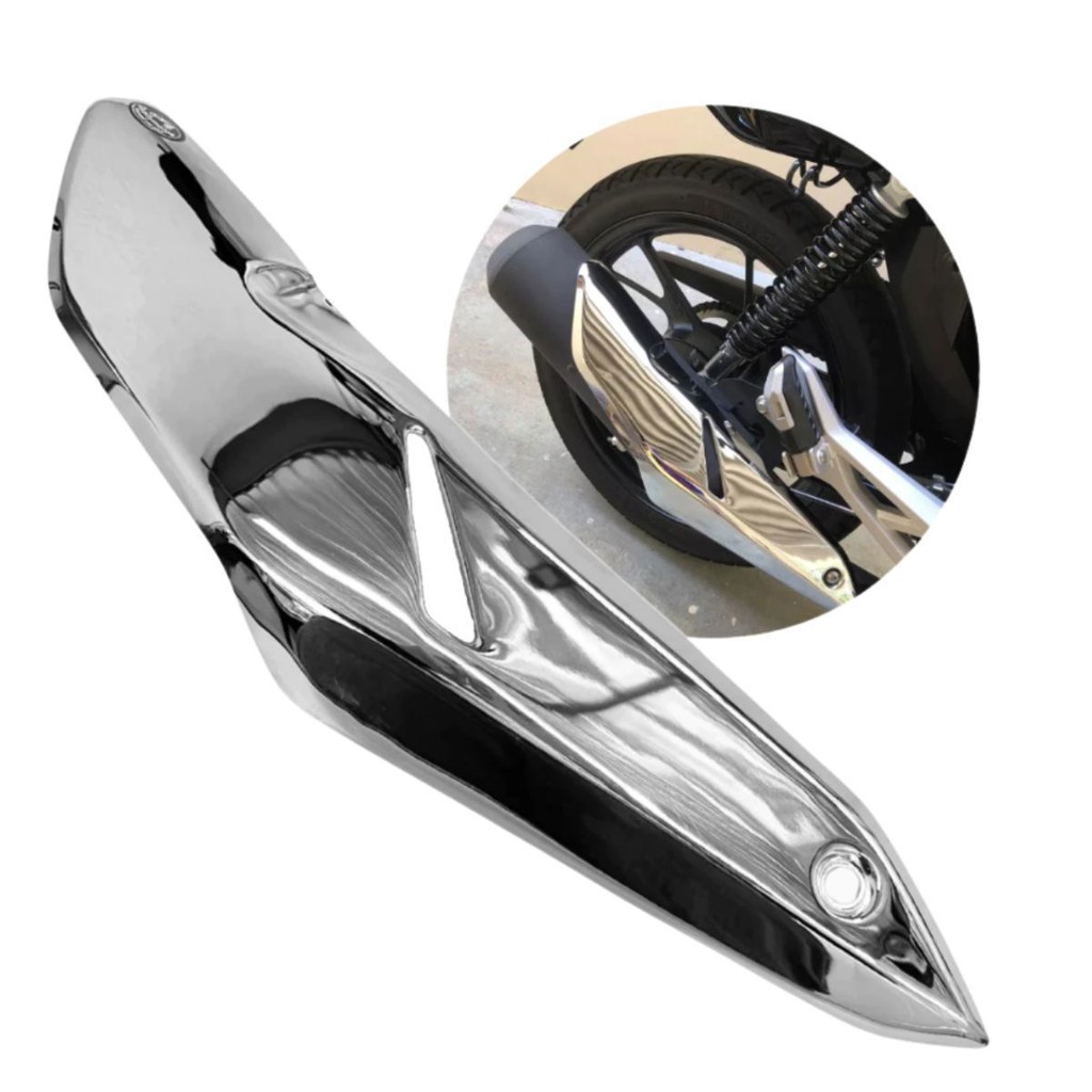 Protetor Escapamento Escape CB Twister 250 CG 160 todas até 2024 Cromado Quallymotos em Oferta na Shopee