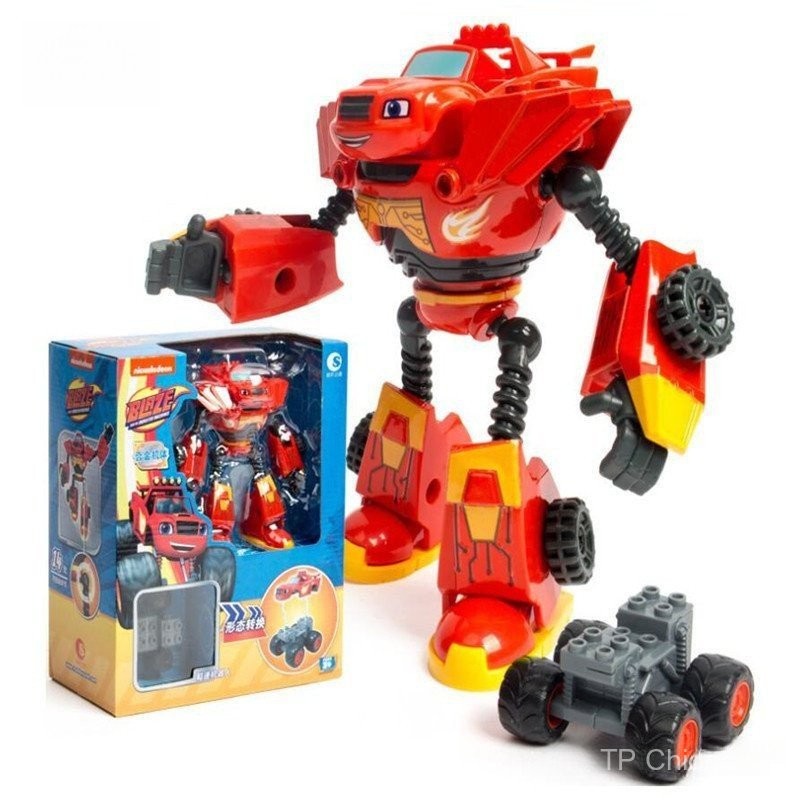 Monstros Carro Brinquedos Blaze Design Modelo Plástico/Liga Deformado Figuras de Ação Robô Anime Jogo Crianças Presentes